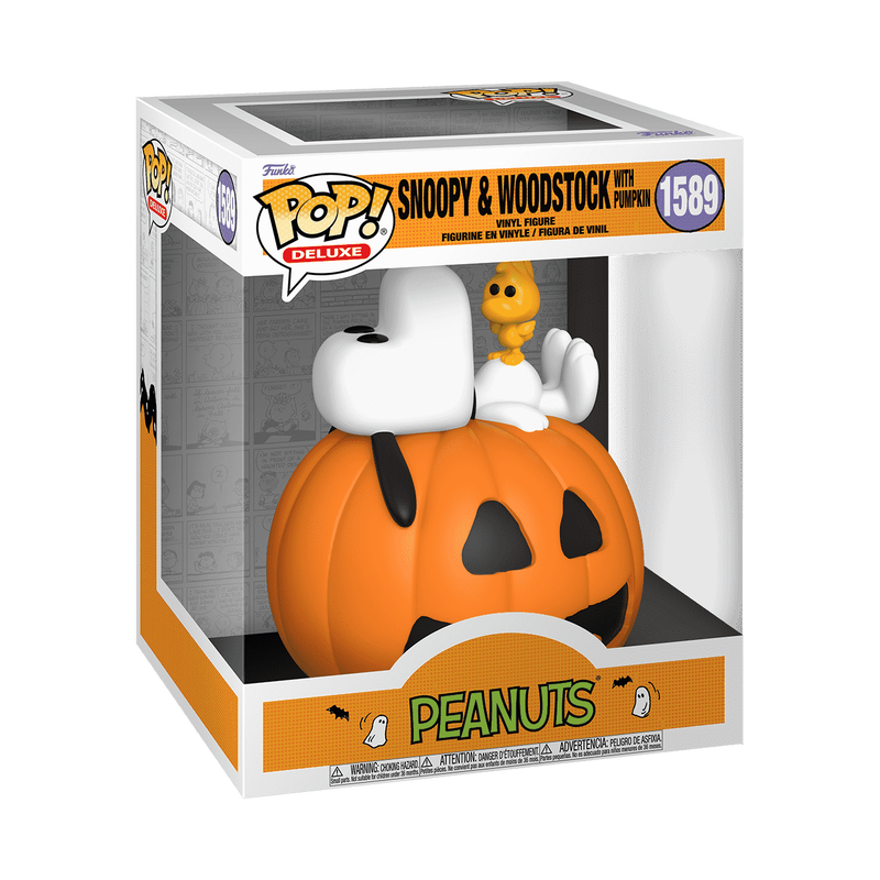 Pop! Deluxe Snoopy e Woodstock con zucca