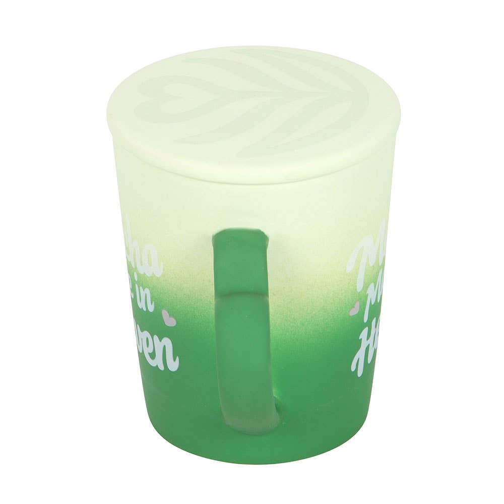 Mug "Matcha Made in Heaven" avec Couvercle faisant office de Sous-verre