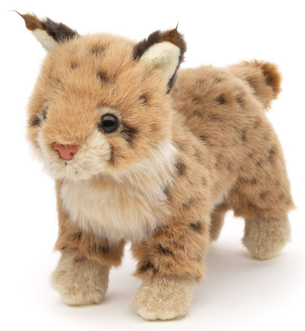 Peluche jeune lynx debout Uni Toys de 24 cm, référence L23S26