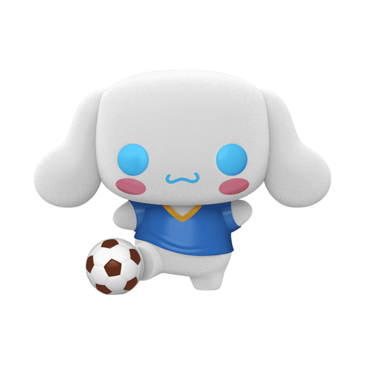 pop cinnamoroll with soccer ball flocked 86