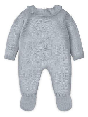 ML Poupées: PYJAMA gris bleu 32cm, éco et recyclé, sur un cintre, 3+