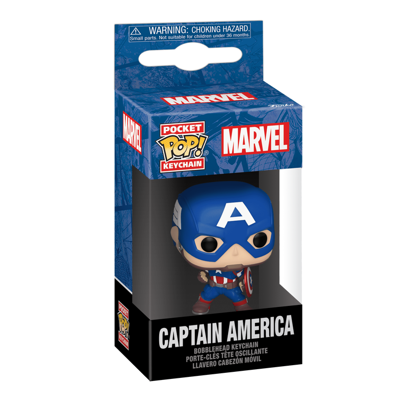 Portachiavi Pop! Capitan America (Marvel New Classics)