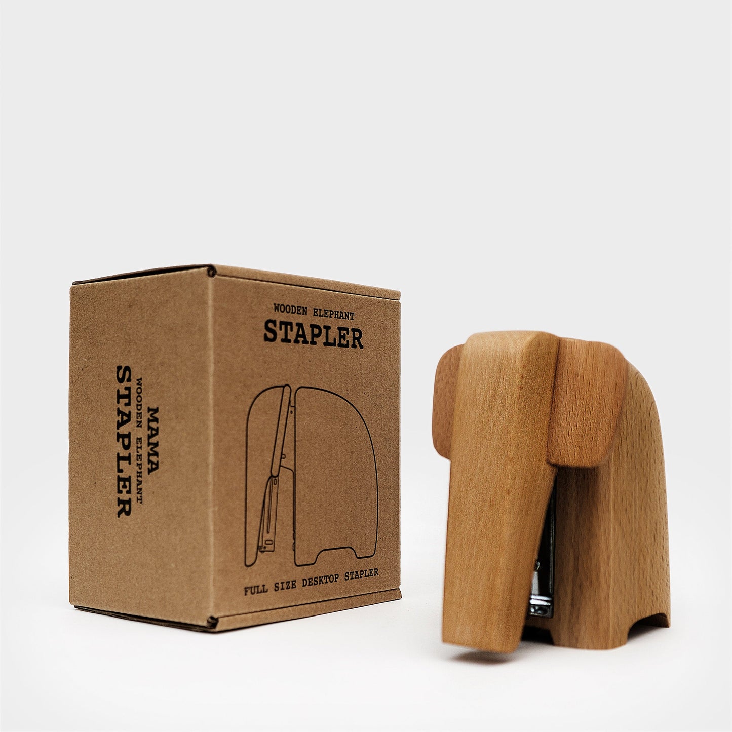 Agrafeuse Éléphant en Bois