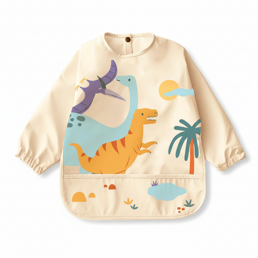 Dinosaur Long Sleeve Bib