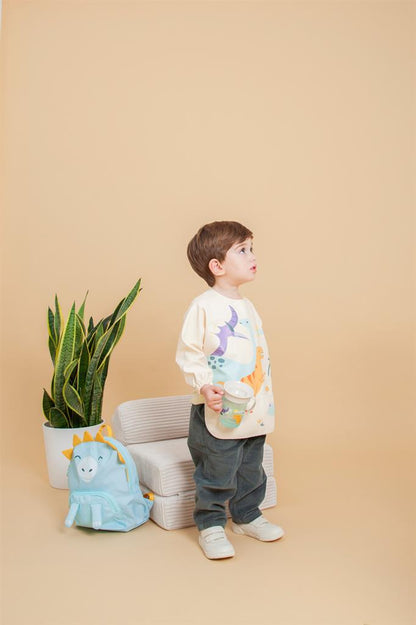 Dinosaur Long Sleeve Bib