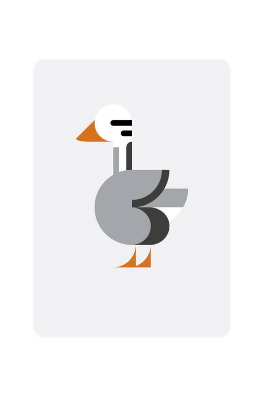 Postcard with an Indian goose