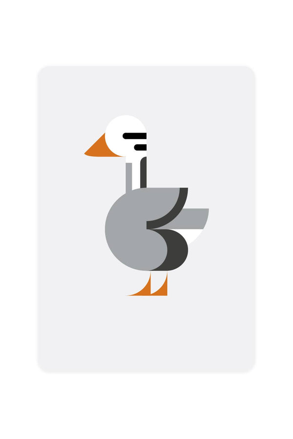 Postcard with an Indian goose