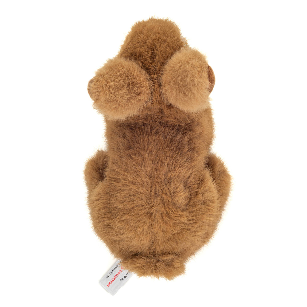 Sitzender brauner Hase Plüschtier