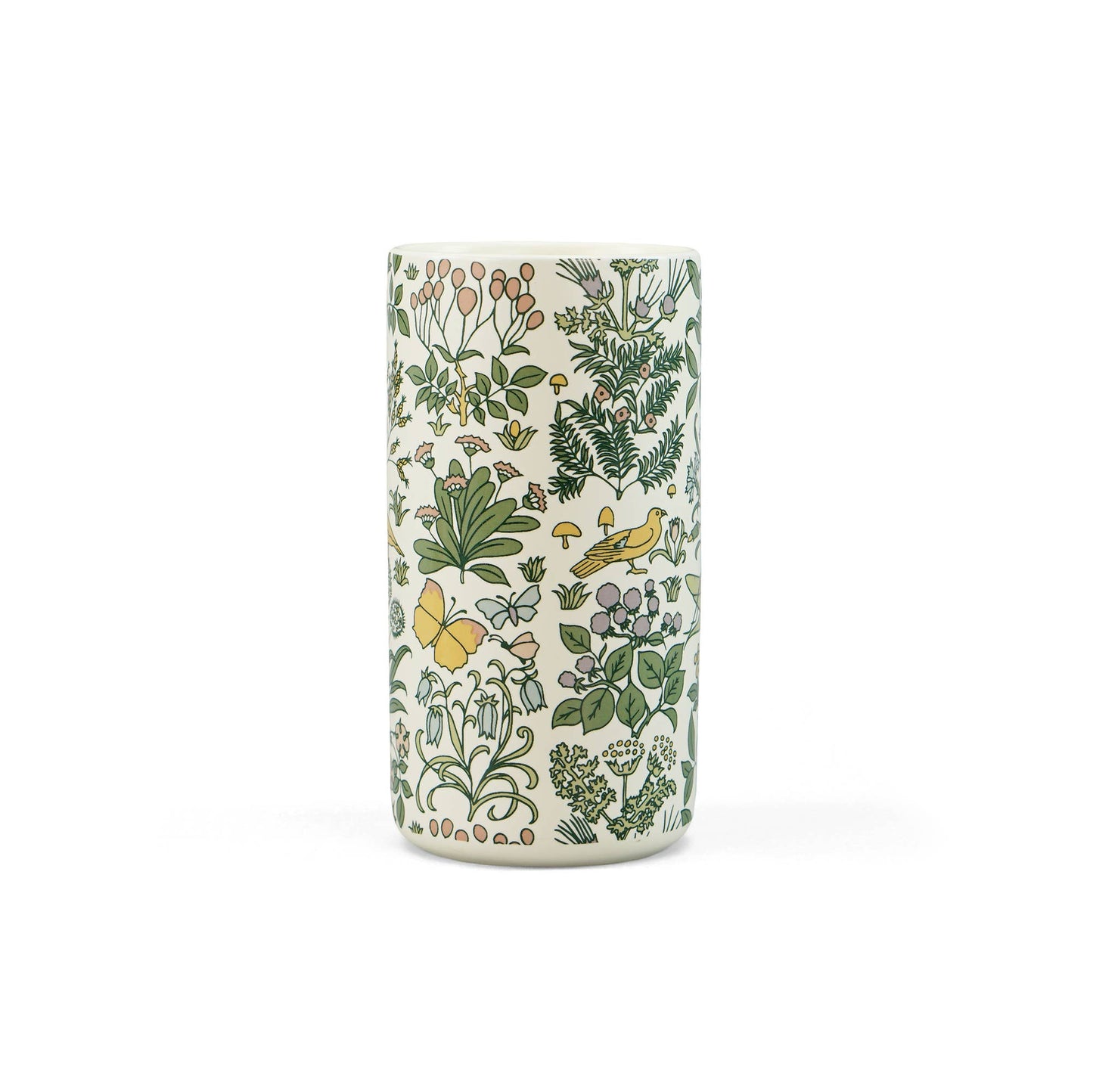 Voysey-Keramikvase, Botanischer Garten, Fauna und Flora