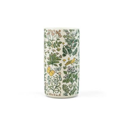 Voysey-Keramikvase, Botanischer Garten, Fauna und Flora