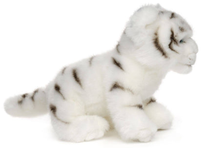 Peluche Bébé tigre blanc, assis Uni Toys