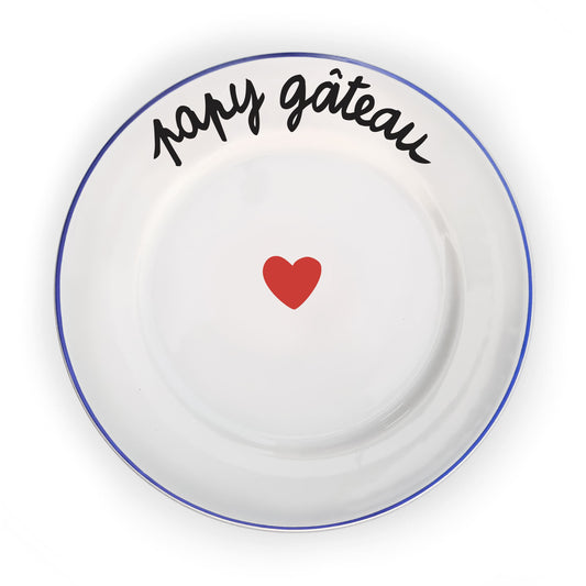 Assiette La Famille S’éclate - Papy Gâteau