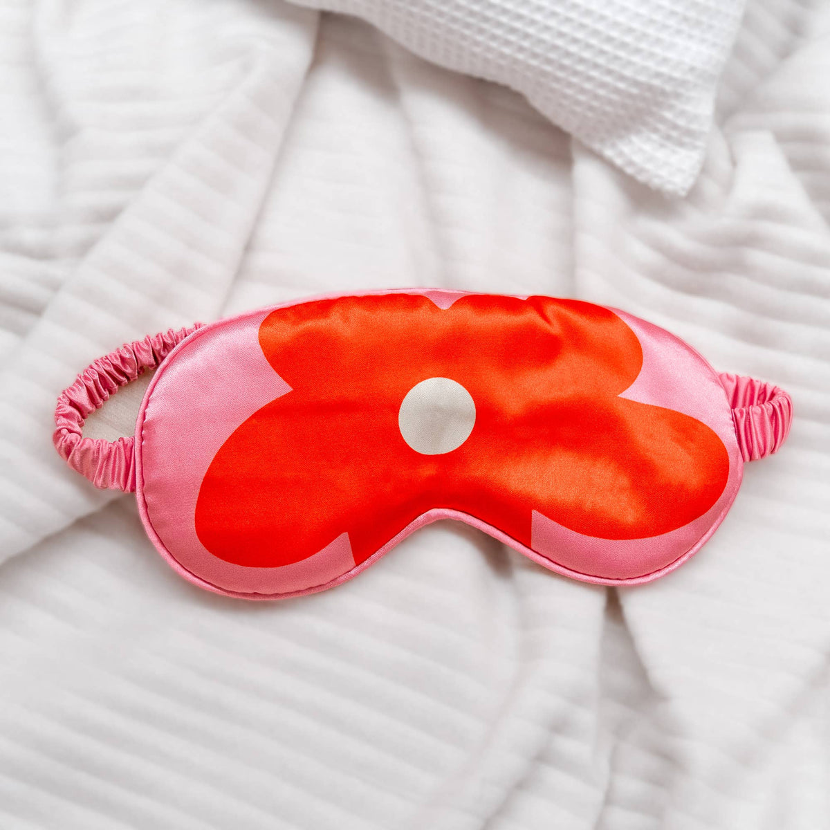 Pink Floral Macro Night Mask