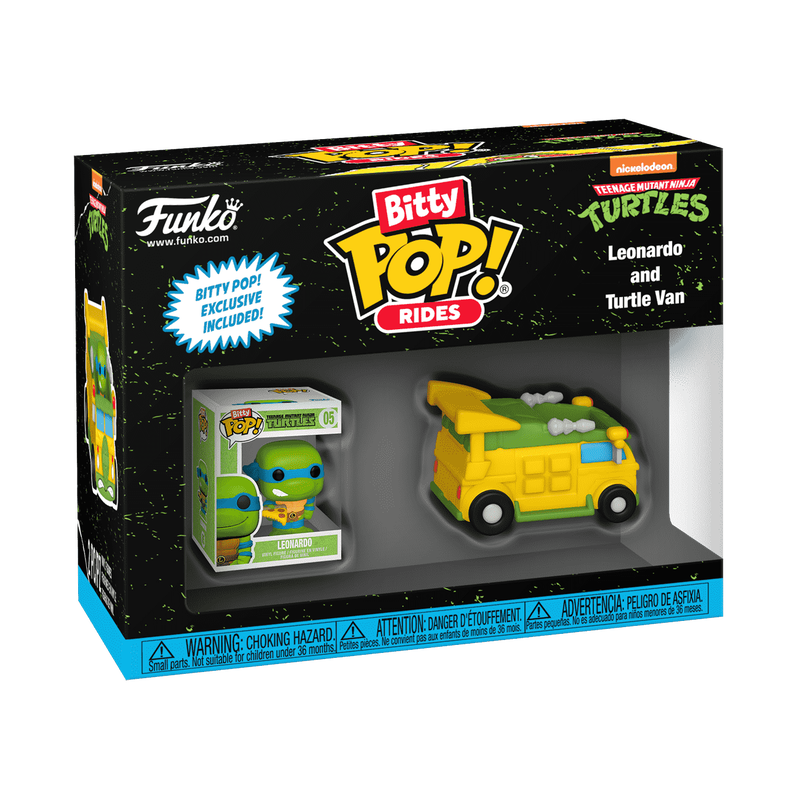Bitty Pop! Ride Leonardo and Turtle Van