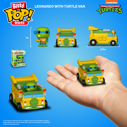 Bitty Pop! Ride Leonardo and Turtle Van