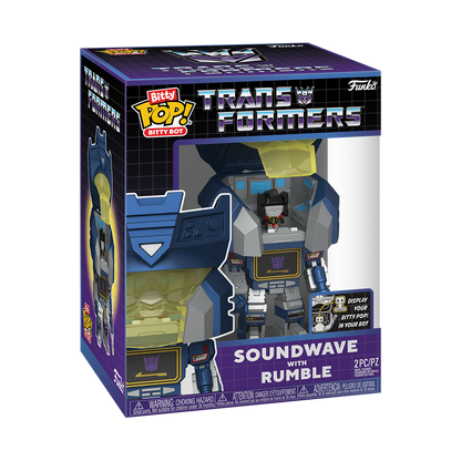 Bitty Pop! Soundwave bot with Rumble