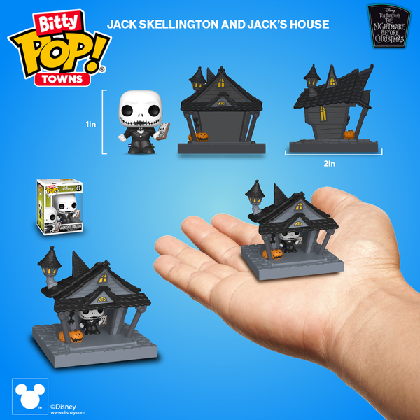 Funko Bitty Pop! Towns Jack Skellington et sa Maison – L'Étrange Noël de monsieur Jack