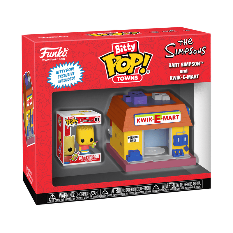 Bitty Pop! Towns Bart Simpson and Kwik-E-Mart 