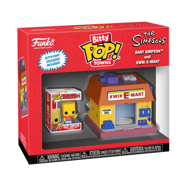 Funko Bitty Pop! Towns Bart Simpson et Kwik-E-Mart – The Simpsons