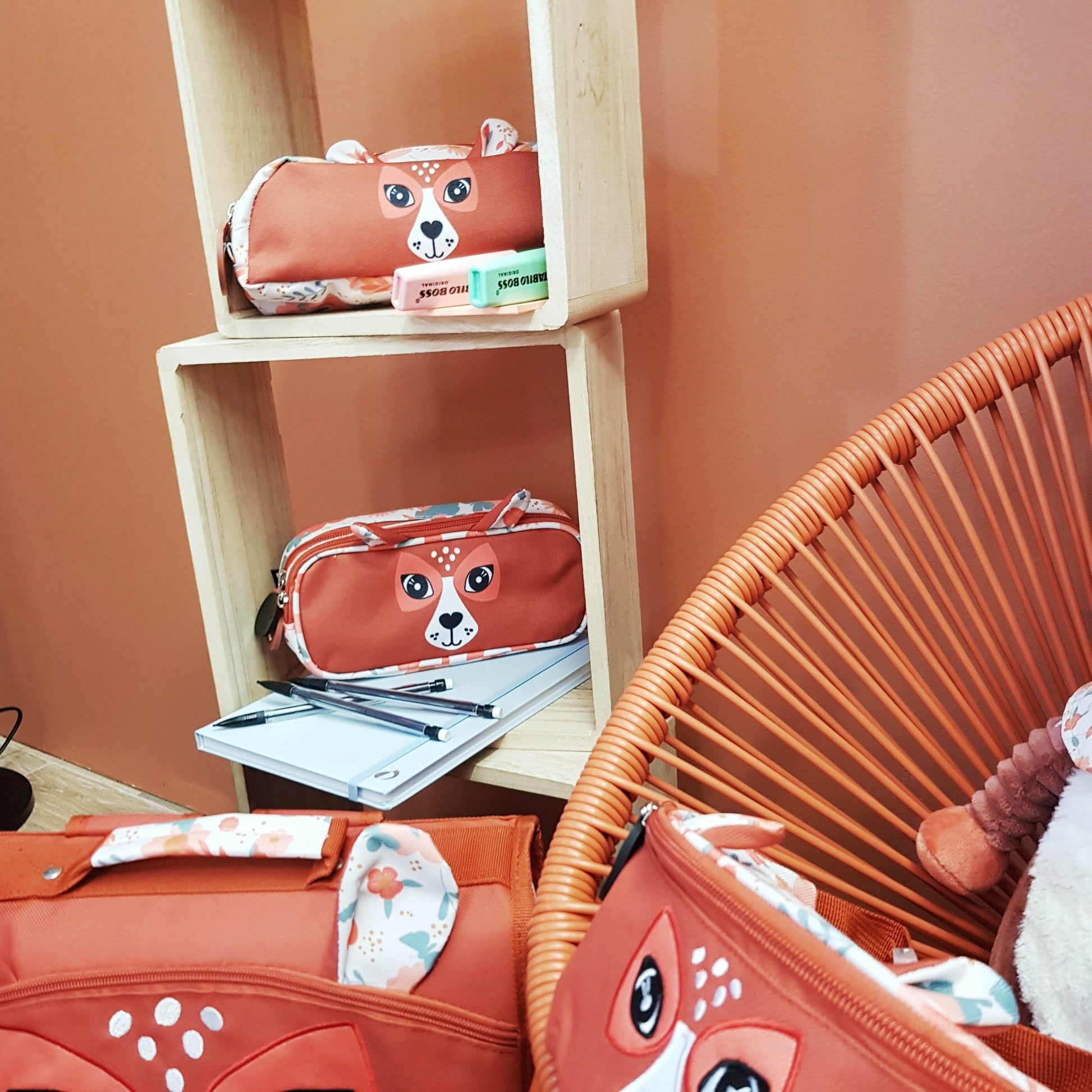 Trousse scolaire simple Mélimélos la biche – vue 3