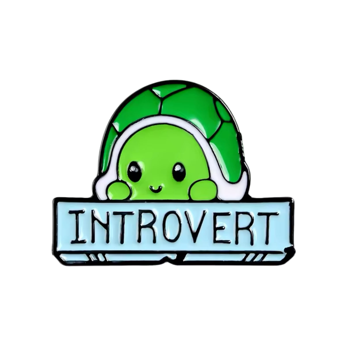 Introverted Turtle Pin