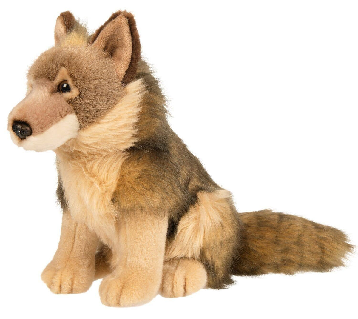 Peluche loup assis