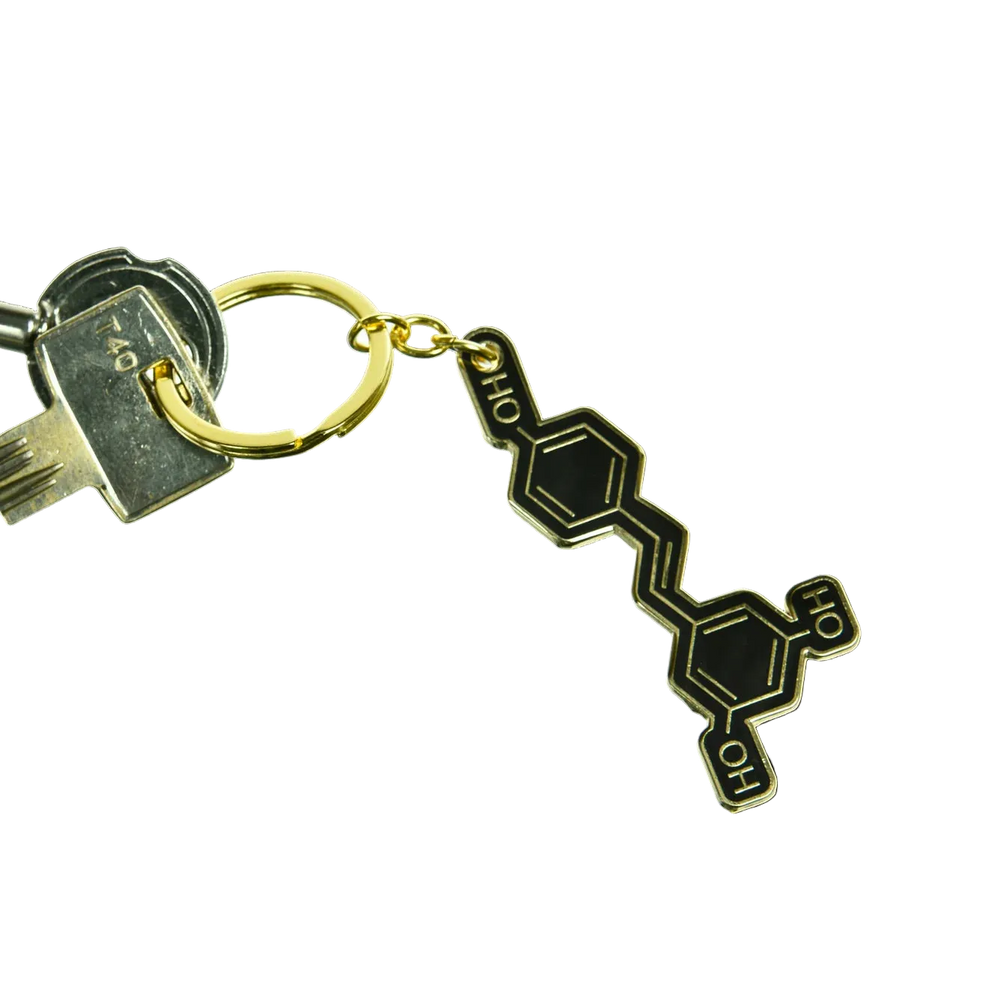 Wine Molecule Keychain