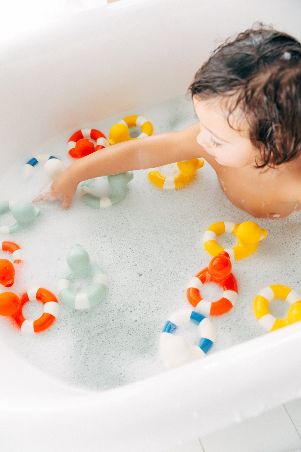 Flo The Floatie jaune – Jouet de bain bébé