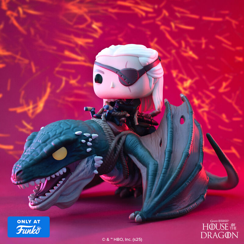 Pop! Cavalca il lussuoso Aemond Targaryen con Vhagar