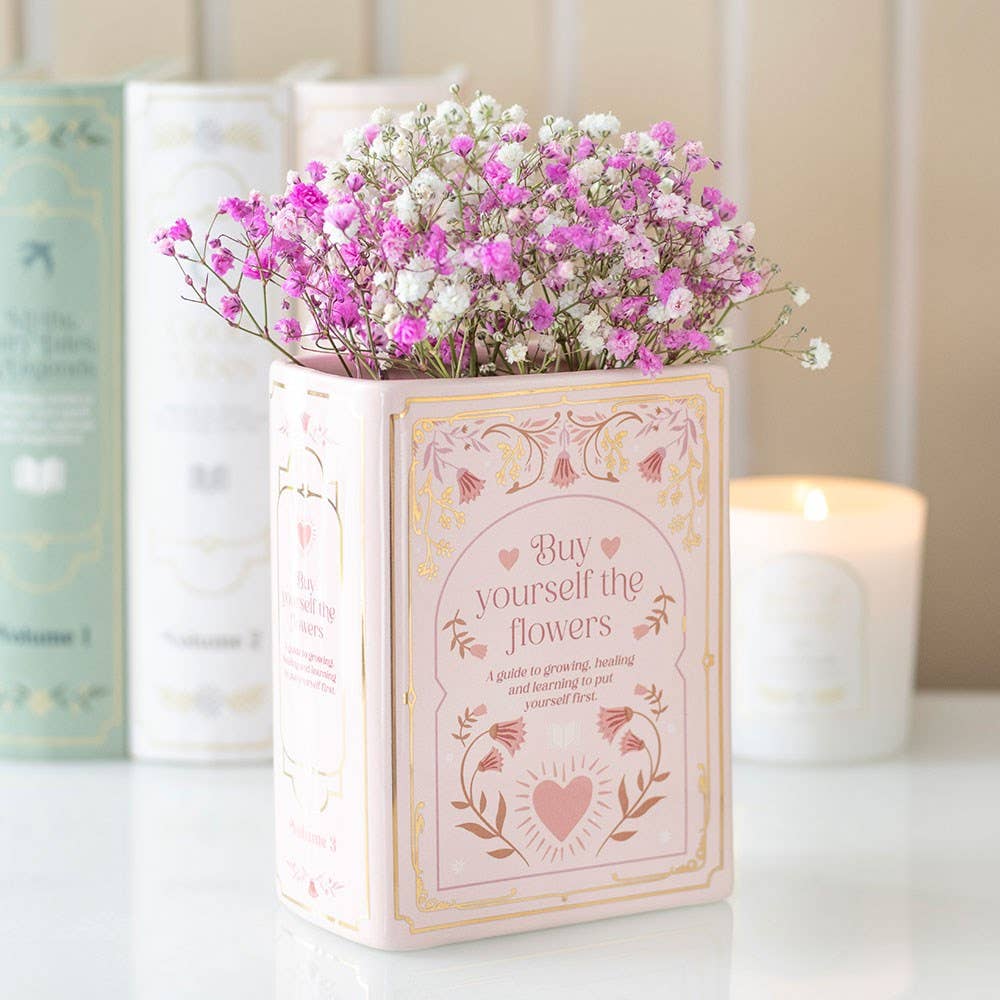 Book-Shaped Vase - Pink