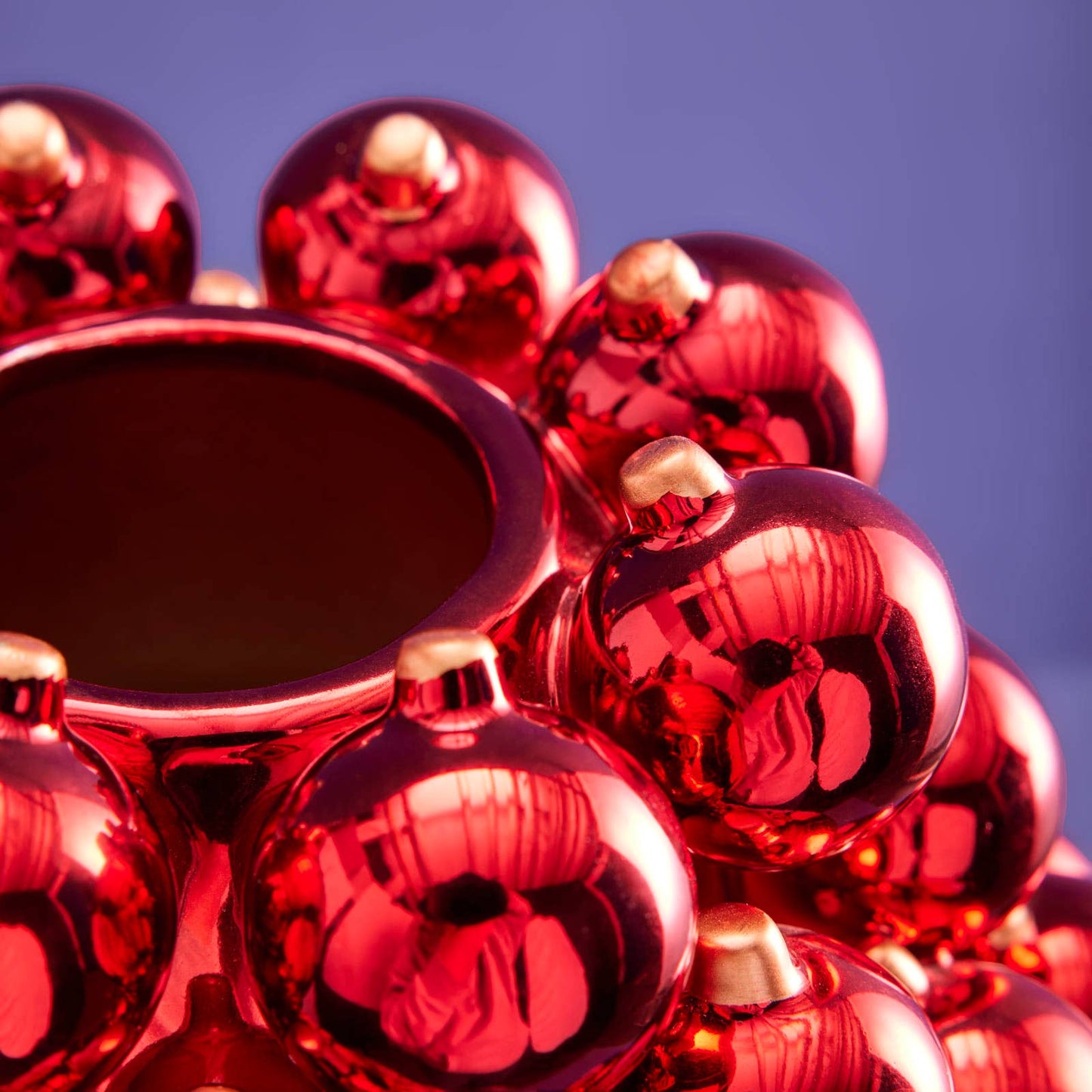 Christmas Ball Vase, Red