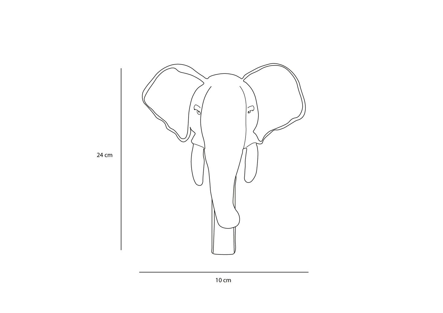 Porte-manteau peluche éléphant - Wild & Soft