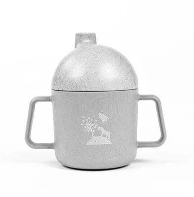 Pellianni: GOBELET GRIS 11,5x12x7cm, 180ml, en blé, 100% biodégradable, le lavage à la main est préféré