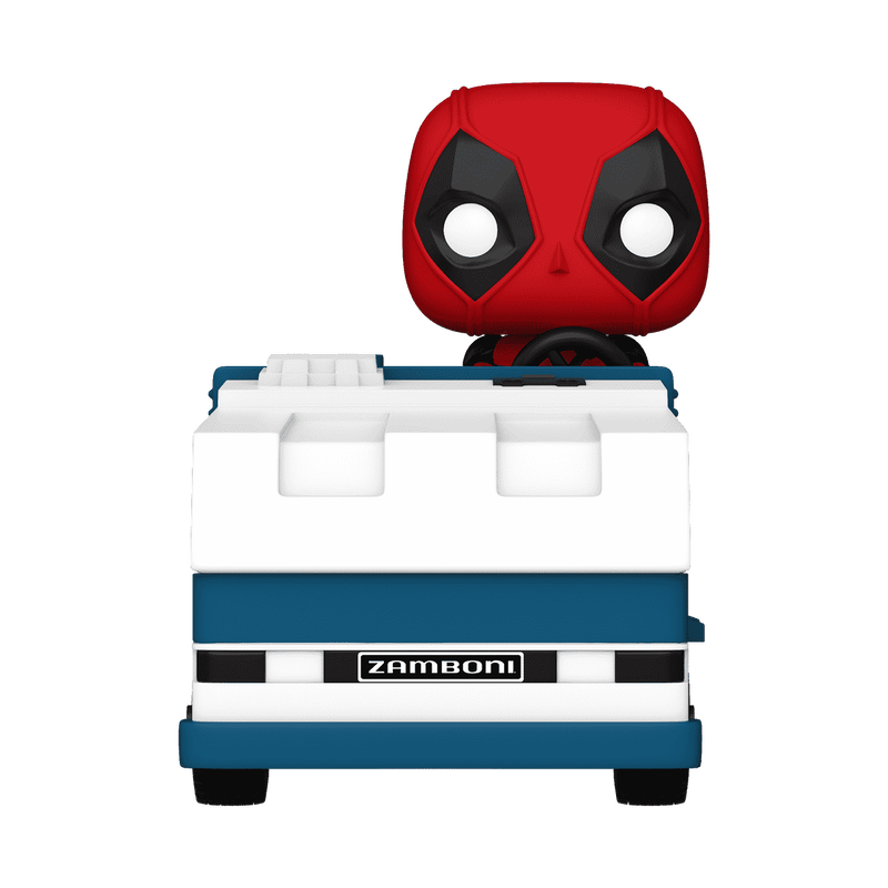 Pop! Rides Super Deluxe Deadpool on a Zamboni Machine