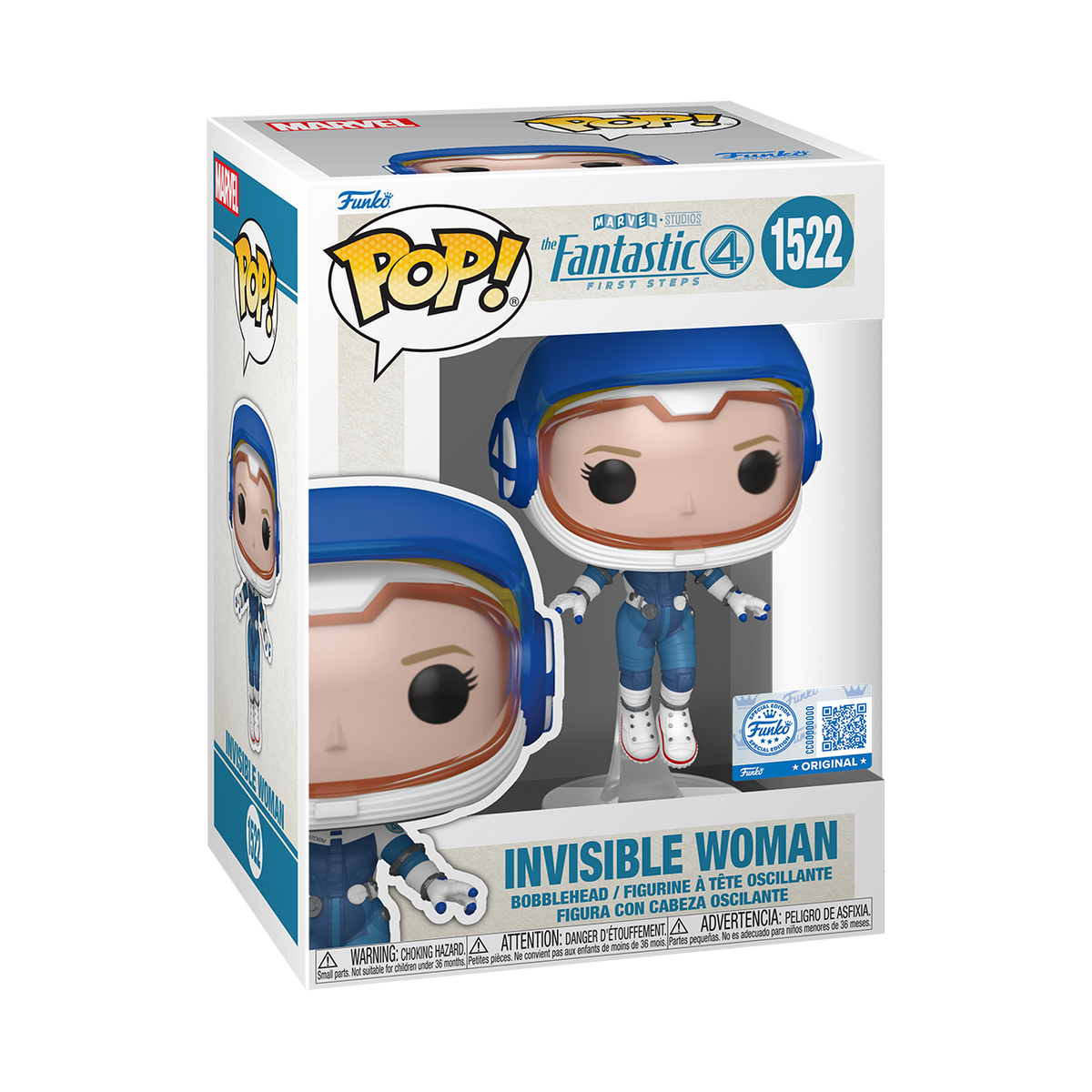 Funko Pop! Invisible Woman Space Suit Fantastic Four First Steps #1522 - vue officielle 1