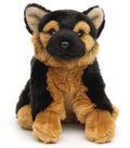 Peluche Chiot Berger Allemand, Assis - sans Laisse - 18 cm (Hauteur)