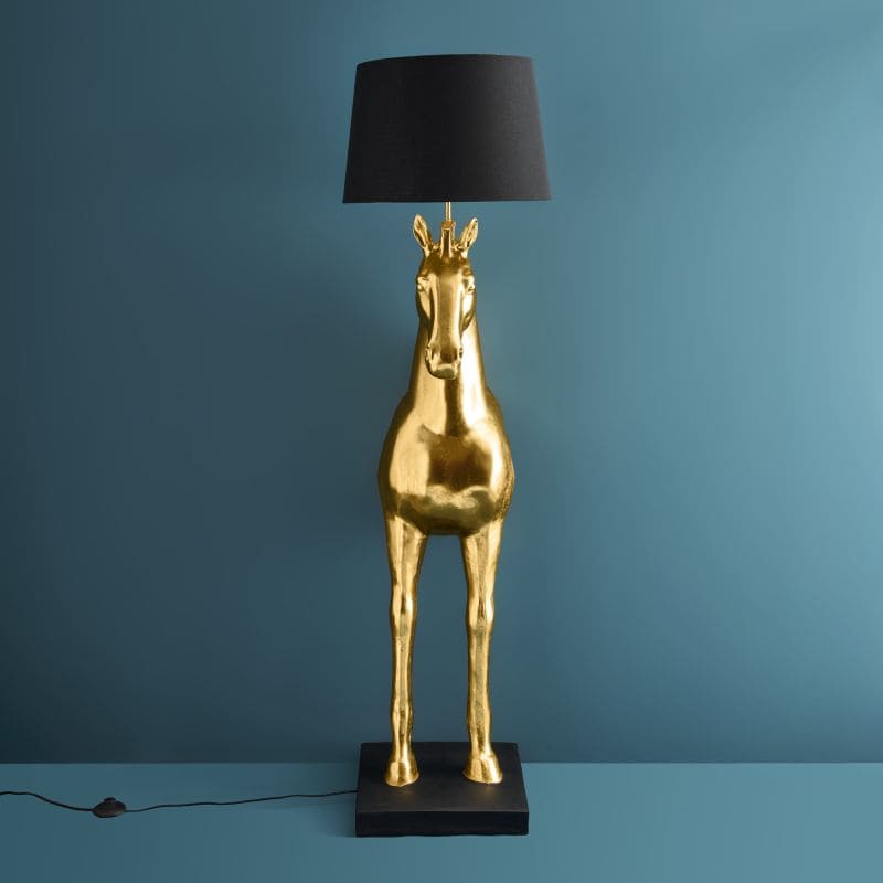 Lampadaire Cheval Amadeus, or