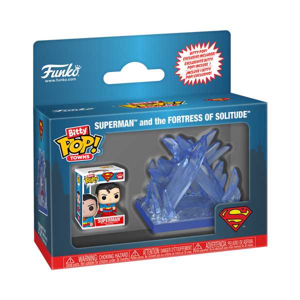 Funko Bitty Pop! Towns Superman et la Forteresse de Solitude – DC Comics