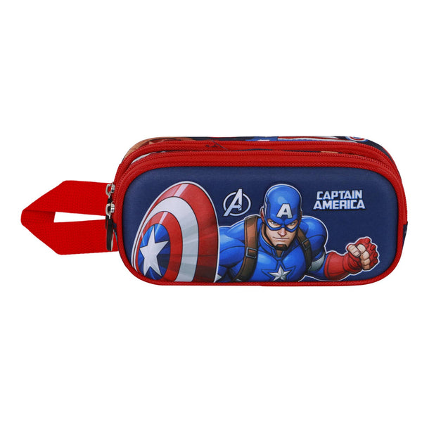 Marvel Captain America Patriot-3D Double Pencil Case