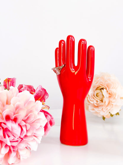 Red Hand Jewelry Holder