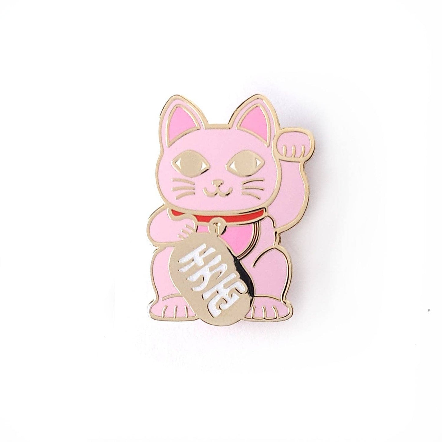 Pink Lucky Cat Pin