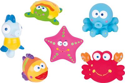 Waterworld: ASPERGEUR animaux de la mer 8-8,5cm, en présentoir, 2+