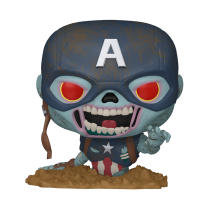 Pop! Zombie Captain America (Rising from Ground) #1554 - visuel officiel Funko
