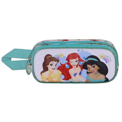 Disney Princesses Double 3D Pencil Case - Rainbows