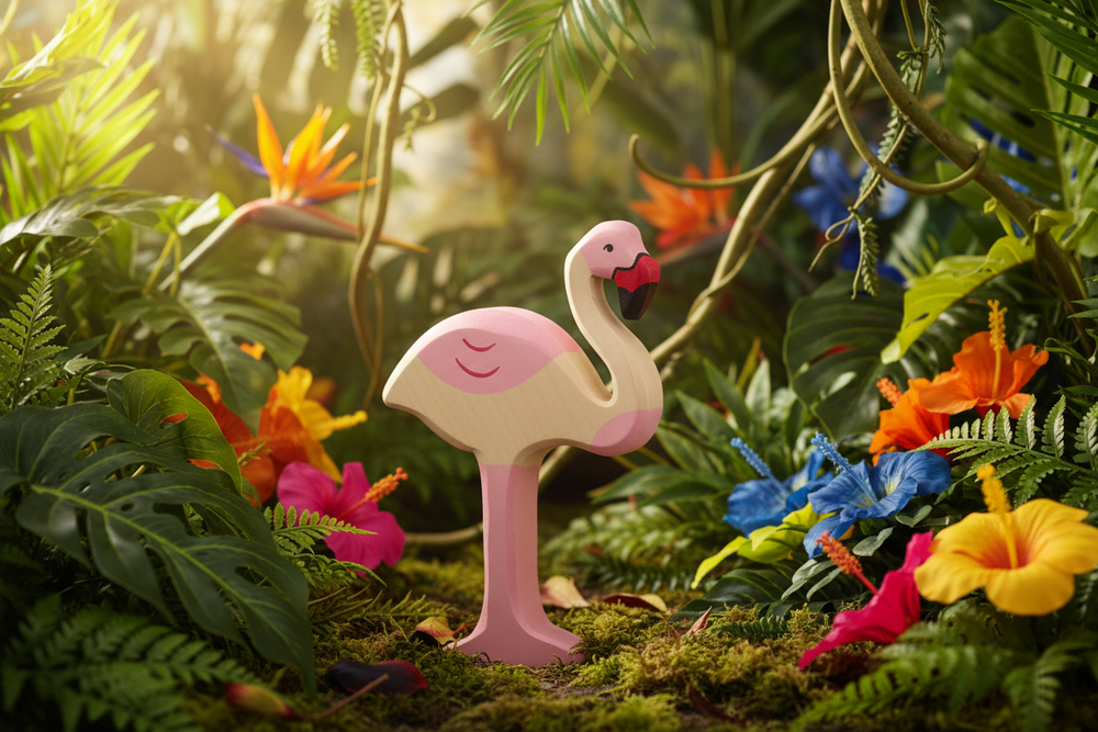 Figura in Legno lamant Rose