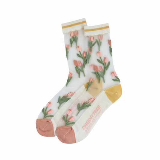 Sheer Tulip Socks