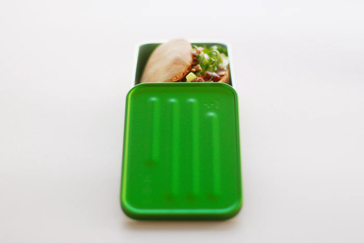 Lunch box Metal food box Green