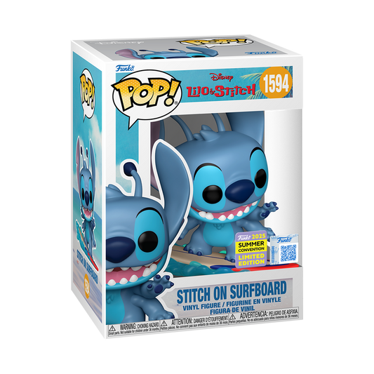 Pop! Stitch on Surfboard