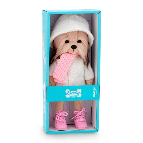 Poupée chien Lucky Yoyo : Mode Hiver-38cm