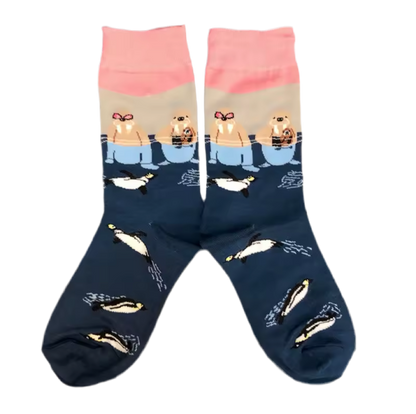 Chaussettes Morses et Pingouins